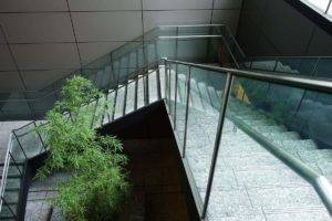 Stairwell With Glass Balustrades